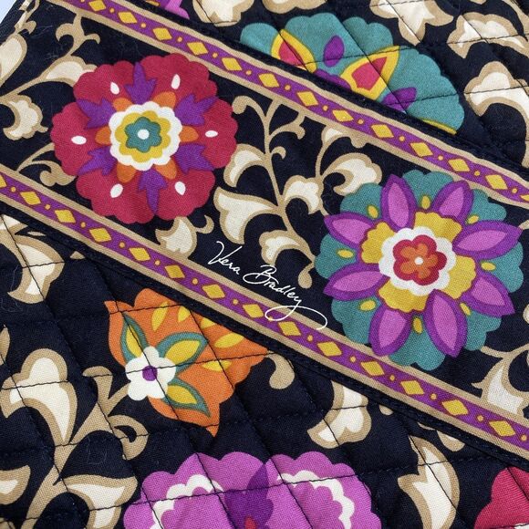 Vera Bradley 17" Laptop Sleeve Suzani Floral Quilted Soft Cotton Zip Top NEW - Picture 5 of 13